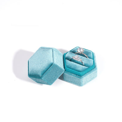 Caja de Terciopelo Hexagonal para Joyas Premium - Image 8