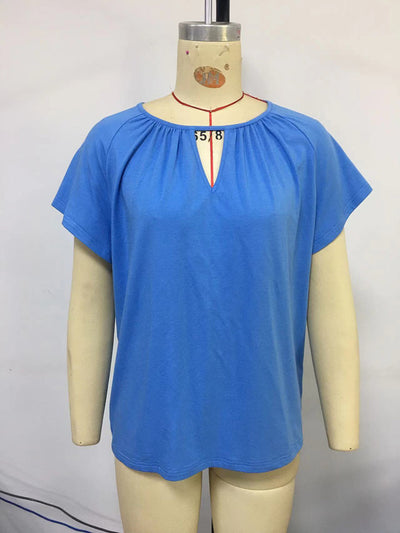 Blusa Suelta de Cuello Redondo con Detalles Calados - Image 13