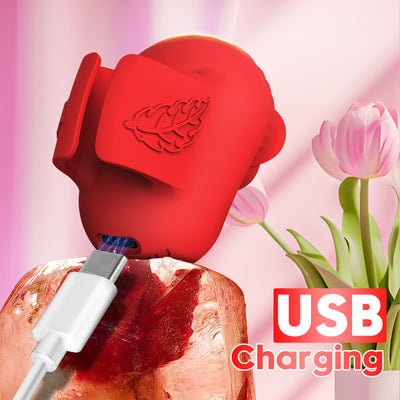 Estimulador de Dedo con Diseño de Rosa - Image 12