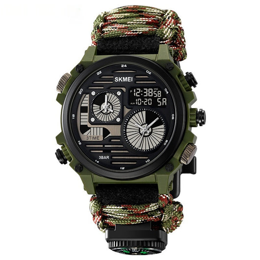 Reloj Deportivo Multifunción Resistente al Agua con Paracord para Aventuras - Image 9
