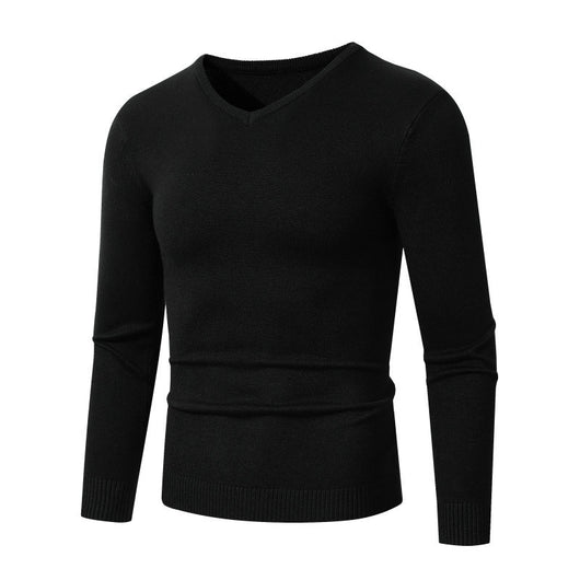 Suéter Base Layer Cuello V Manga Larga Estilo Europeo - Image 14