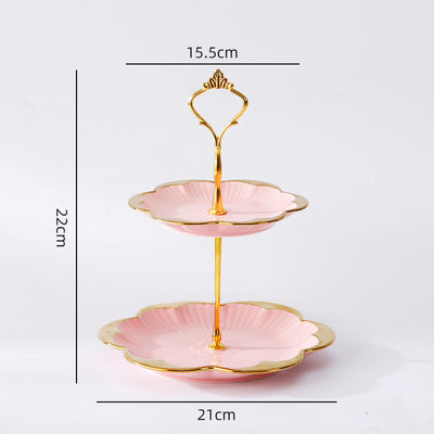 Plato de Frutas Multicapa de Cerámica Lujo Minimalista para Sala - Image 18