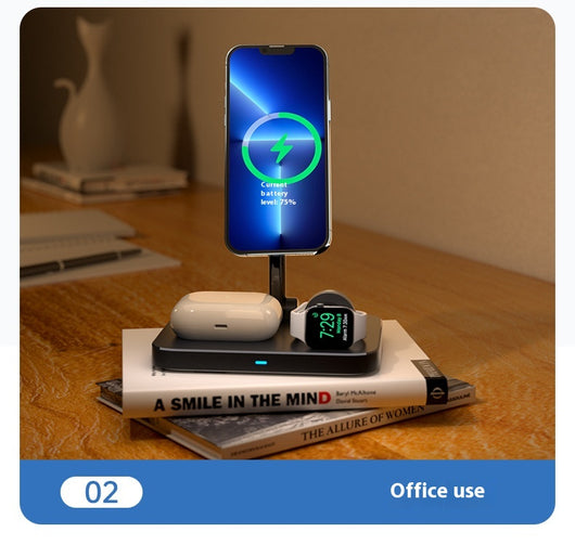 Soporte Magnético 3 en 1 con Carga Inalámbrica para Escritorio y Móvil - Image 8