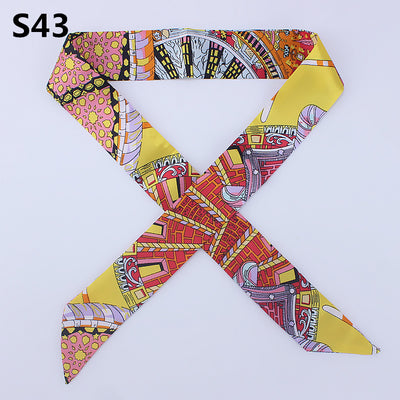 Pañuelo de Seda con Asas Anudadas - Accesorio Elegante Pequeño - Image 8