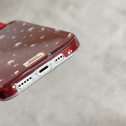 Funda Floral 3D con Pantalla Completa Roja para Teléfono - Image 6