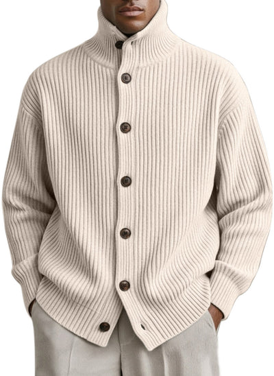 Cardigan Cuello Alto Tejido para Hombre - Image 17
