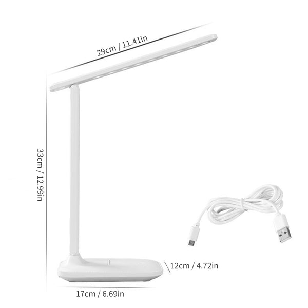 Lámpara de Escritorio LED Táctil con Control de Brillo y Protección Ocular para Dormitorio Infantil
