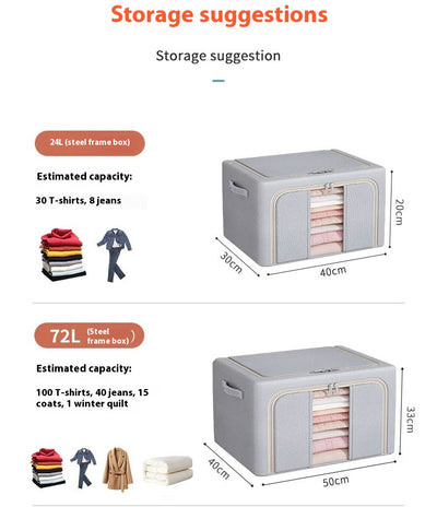 Caja Organizadora de Tela Oxford para Ropa y Almacenamiento - Image 8