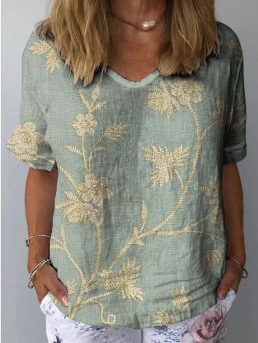 Blusa Estampada sin Cuello de Poliéster para Mujer - Image 23