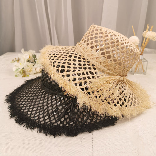 Sombrero de Rafia Francés Vintage Tendencia - Image 6