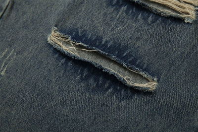 Pantalones Vaqueros Rotos para Hombre - Estilo Industrial - Image 7