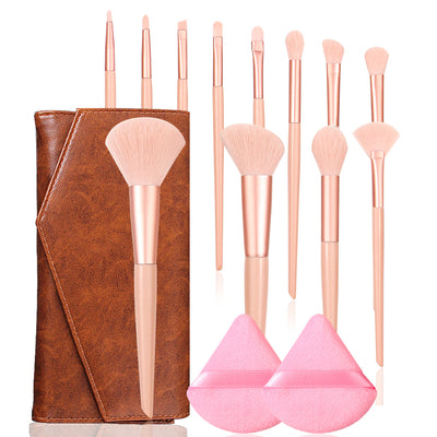 Set de 12 Brochas de Maquillaje Profesional Pelo Suave - Image 5