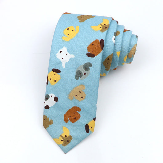 Corbata Angosta Estilo Coreano para Hombre en Algodón - Image 12