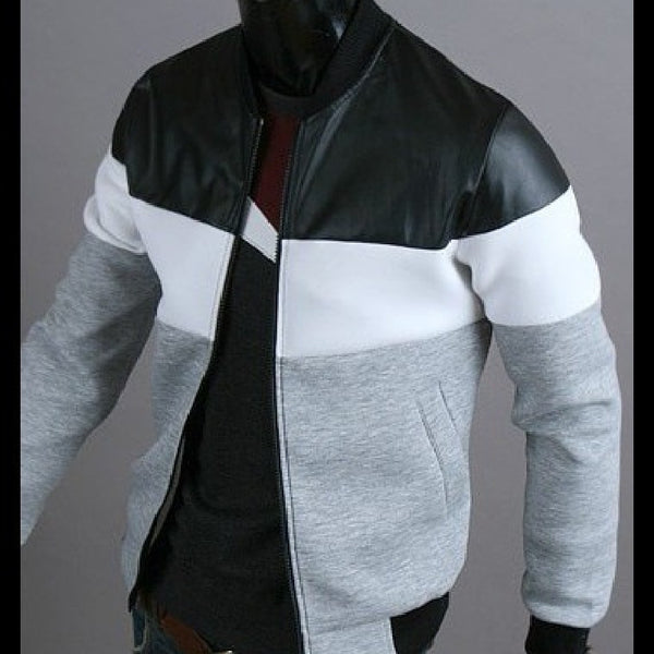 Chaqueta de Hombre Casual con Parches de Manga Larga