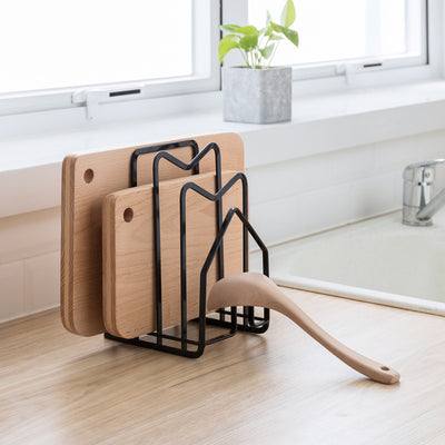 Organizador Multifunción de Acero Inoxidable para Filtros, Tablas y Cuchillos de Cocina - Image 2