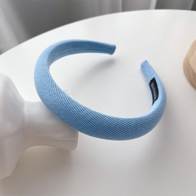 Diadema Retro de Satén con Esponja - Accesorio para Cabello Francés de Ancho Generoso - Image 95