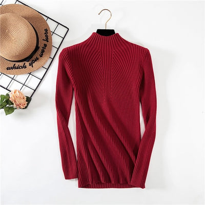 Suéter Cuello Medio Entrelazado para Mujer - Image 3