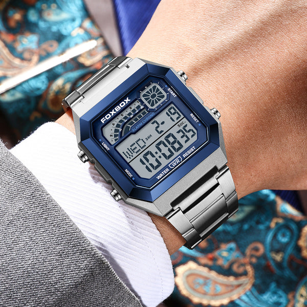 Reloj Deportivo Cuadrado Resistente al Agua para Hombre y Mujer
