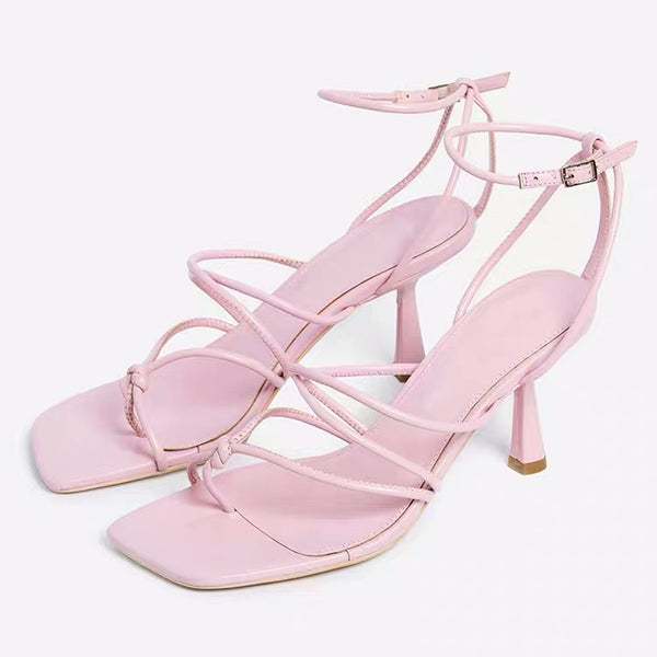 Sandalias de Tacón Alto Versátiles con Hebilla - Diseño Minimalista y Moderno - Image 3