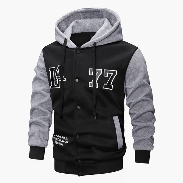 Chaqueta Deportiva Tejida con Capucha, Bordado e Impresión - Image 6