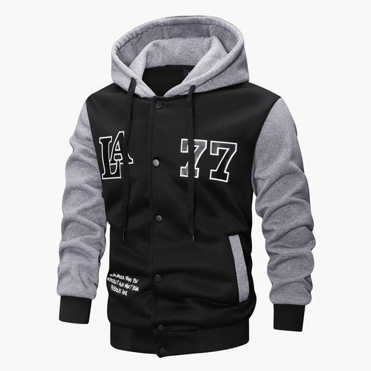 Chaqueta Deportiva Tejida con Capucha, Bordado e Impresión - Image 6