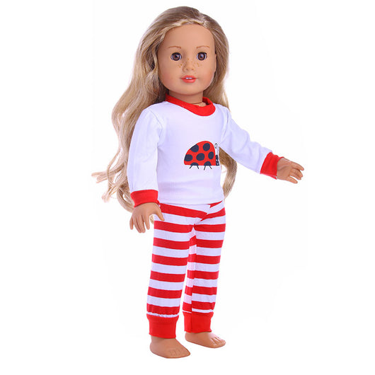 Muñeca Infantil con Traje de Rayas Coloridas - Image 9