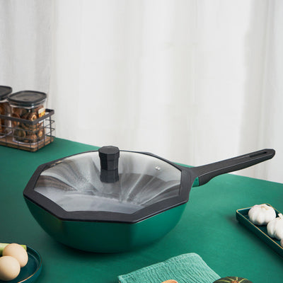 Wok Antiadherente Estrella de Anís para Cocina Doméstica - Compatible con Estufa a Gas - Image 2