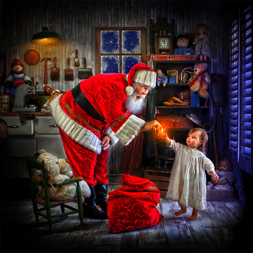 Kit de Pintura Digital Papá Noel - Decoración Navideña