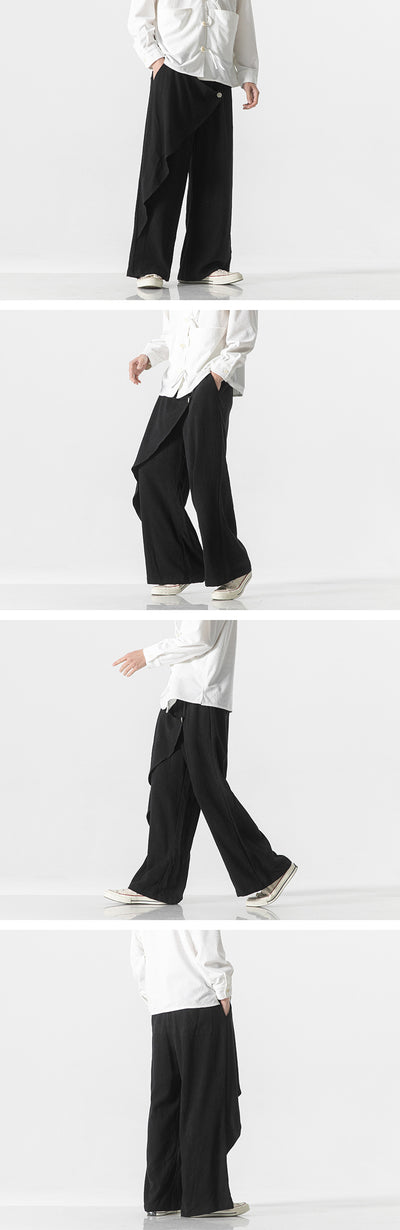 Pantalones Holgados de Algodón y Lino - Estilo Retro Tallas Grandes para Hombre - Image 14