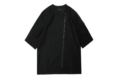 Camisa Casual Hombre Patchwork Punk Funcional Algodón Lino Manga Corta - Image 17