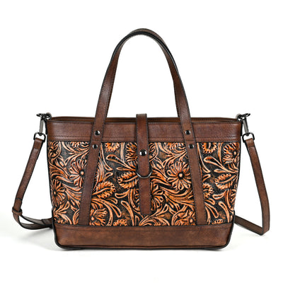 Bolso de Cuero Genuino con Diseño Tallado a Mano - Image 5