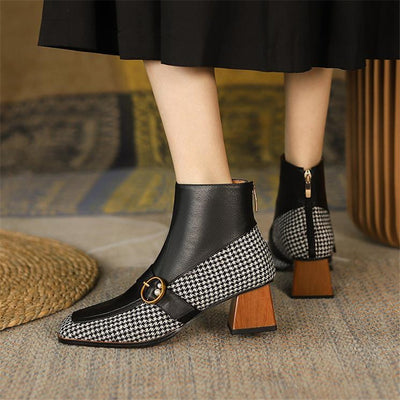 Botas de Cuero Tacón Alto Tallas Grandes para Mujer - Image 11