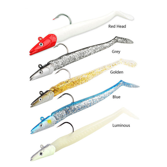 Anzuelo Jig de Pesca Marina con Cebo Blando Artificial