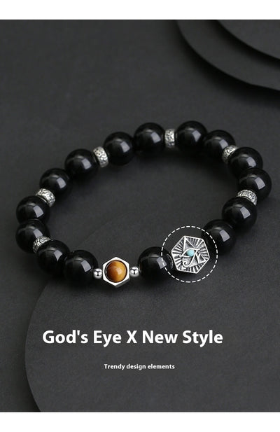 Pulsera Ojo de Tigre Retro para Hombre en Plata de Ley 925 - Image 8