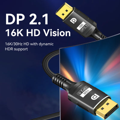 Cable DisplayPort 1.4 16K Macho a Macho con Funda Tejida - Image 21