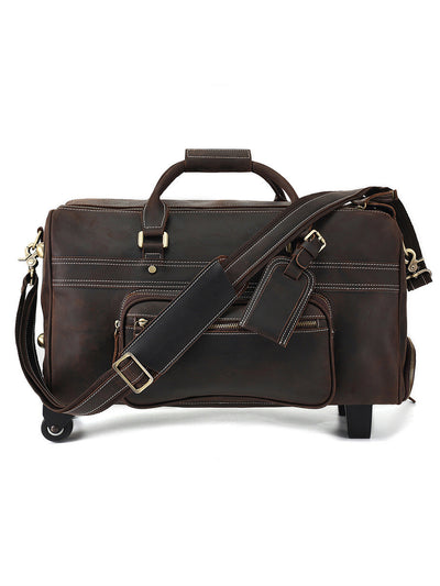 Bolsa de Viaje Retro en Cuero para Hombre - Image 5
