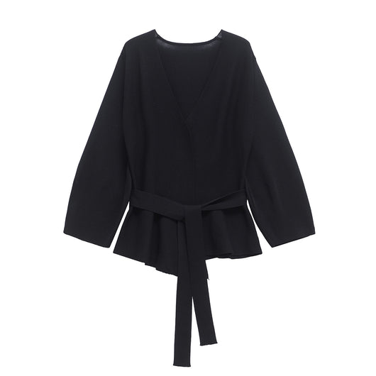 Blusa Tejida Larga con Cinturón para Mujer - Elegancia Moderna - Image 5