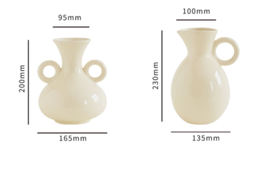 Jarrón Cerámico Crema Clásico - Diseño Elegante y Atemporal - Image 11