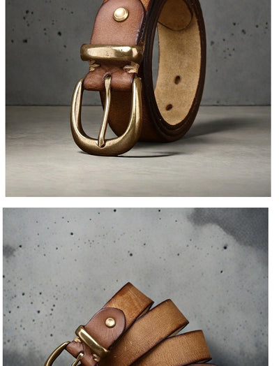 Cinturón de Cuero Genuino para Hombre - Casual y Resistente - Image 12