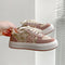 Zapatillas Retro Cuadros Plataforma Alto