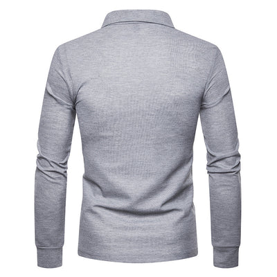 Camisa Casual de Manga Larga Slim Fit con Cuello de Color - Image 15