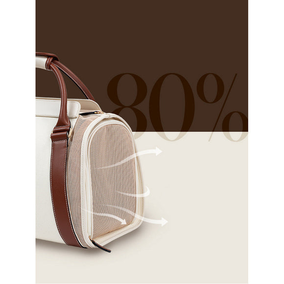 Bolsa Transportadora Portátil para Gatos - Gran Capacidad con Correa de Hombro