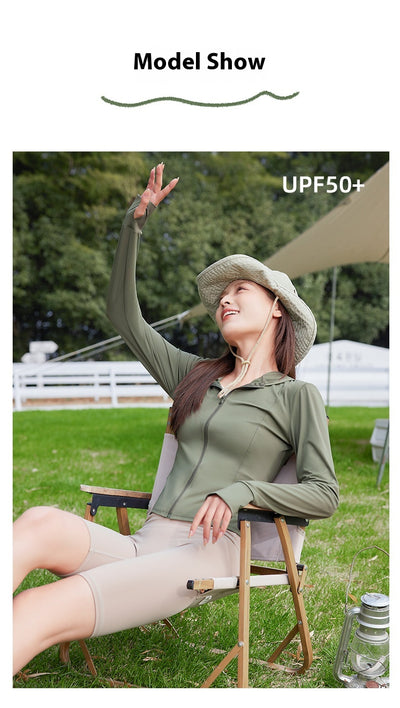 Chaqueta Yoga Ajustada UPF50 Protección Solar para Mujeres - Image 20