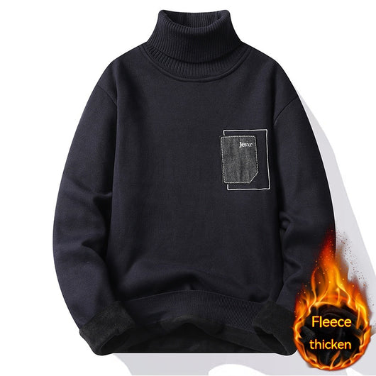 Suéter Holgado de Terciopelo Grueso para Hombre - Abrigo Cálido Invierno - Image 8