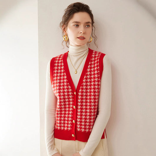 Chaleco de Punto Cashmere Elegante sin Mangas - Image 12