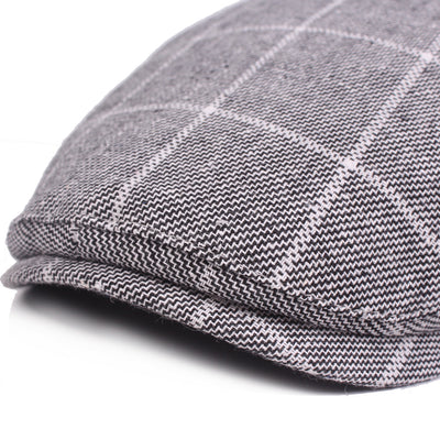 Gorra de Cuadros Estilo College en Algodón para Hombre - Image 11