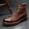 Botas Martin para Hombre Cuero Premium Alto Retro Forro Térmico Suela Reforzada