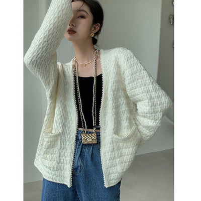 Cardigan de Mujer con Perlas Decorativas - Image 11