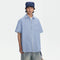 Overol Rayado con Manga Corta Unisex