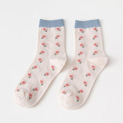 Calcetines de Tubo de Algodón con Diseño Adorable de Conejo Azul - Image 11